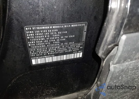 2023 Volkswagen Tiguan 2.0T Se z USA, uszkodzony, nr VIN 3VV3B7AX2PM095133